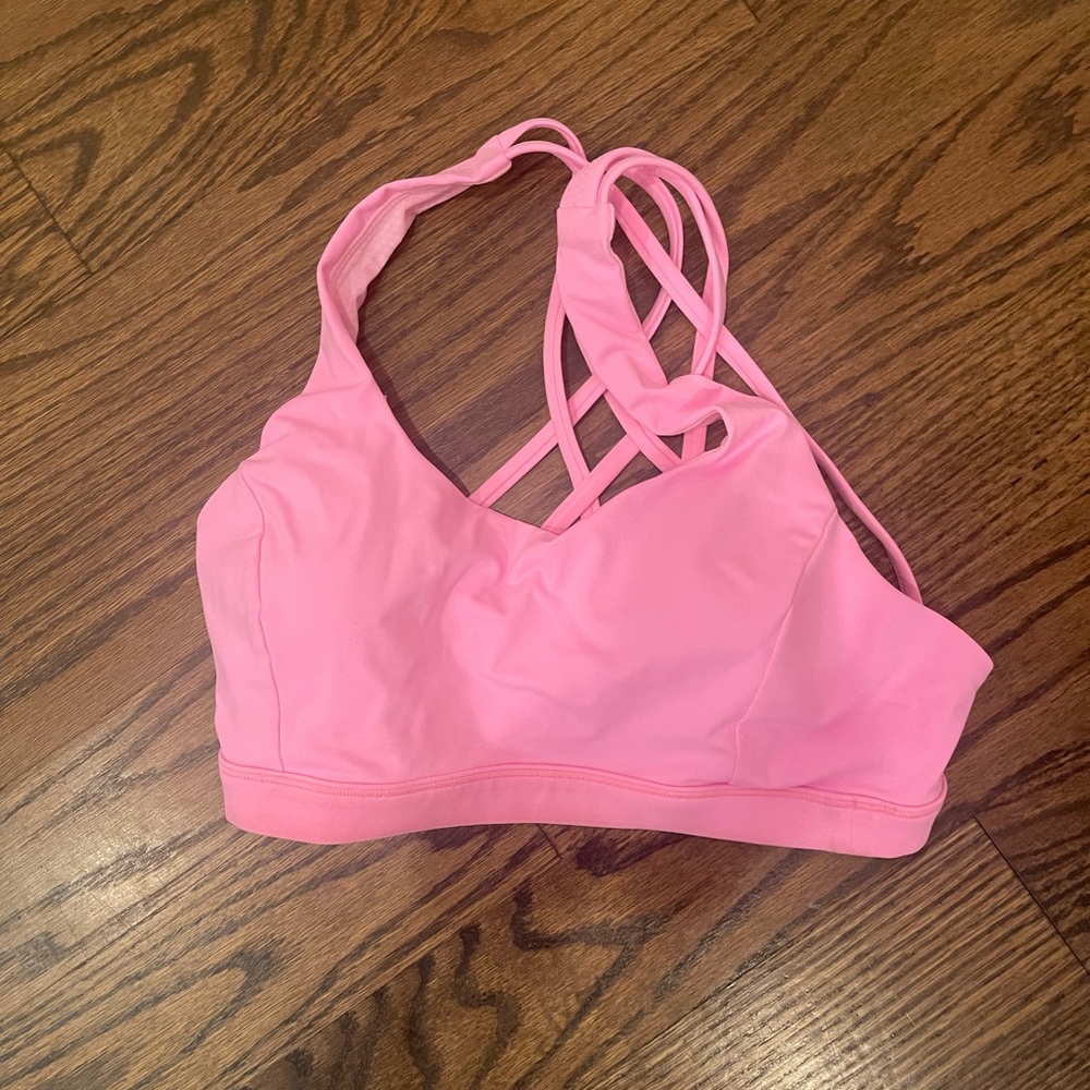 Pink Lululemon sports bra!